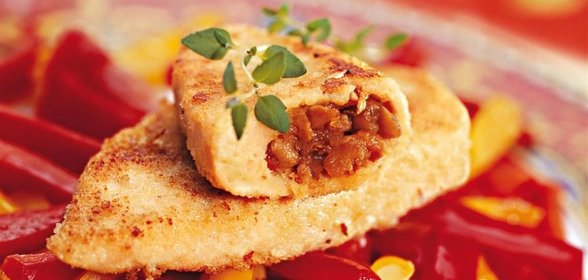 Перец с козьим сыром