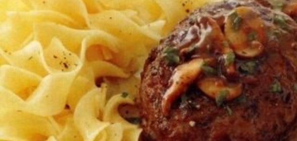 Котлеты с грибным соусом