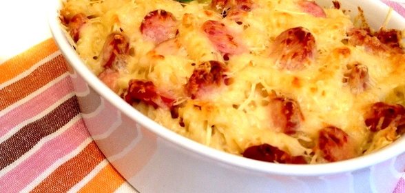 Запеченные макароны в сливочном соусе