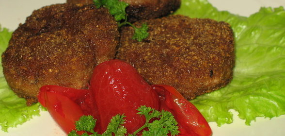 Шайбочки из телятины и печёнки