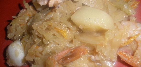 Шукрут с дарами моря