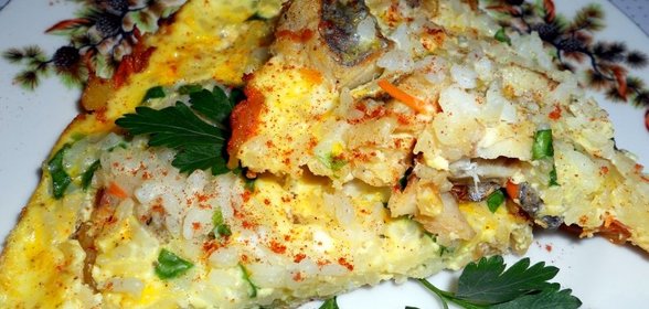 Рыбный омлет
