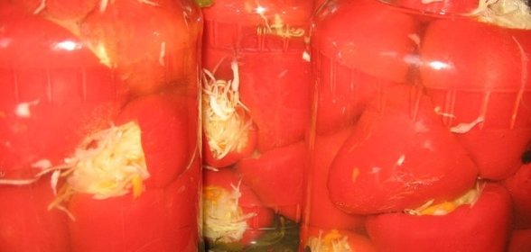 Фаршированный перец на зиму
