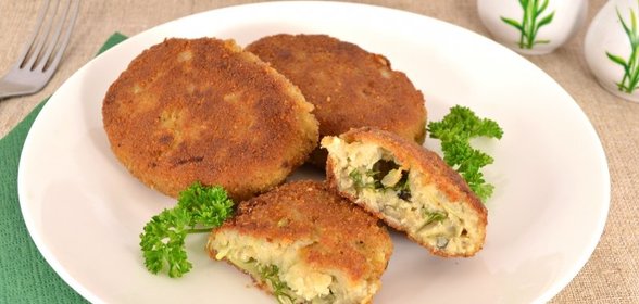 Рыбные котлеты со сливочным маслом