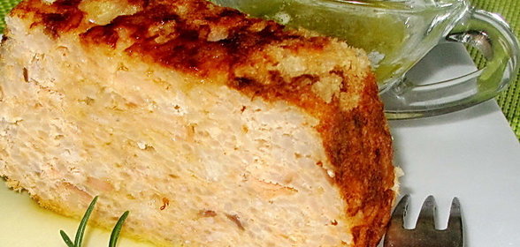 Пудинг из копченой рыбы с рисом