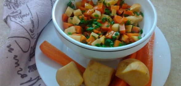 Квашеная репа и морковь