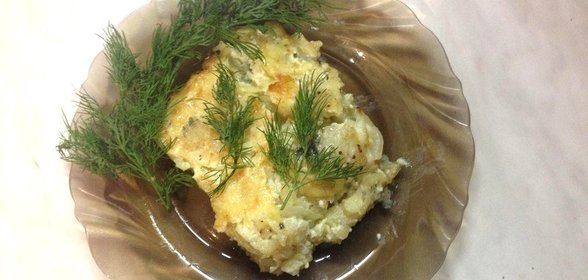 Картофельная запеканка с рыбой