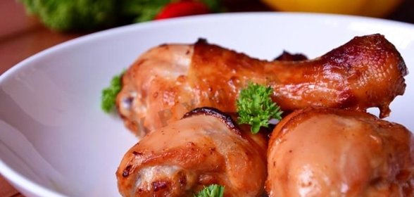 Куриные голени в горчично-медовом маринаде