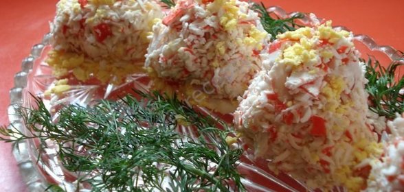 Крабовые палочки с сыром