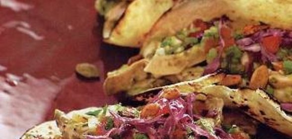 Тако с курицей в остром цитрусовом маринаде