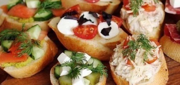 5 начинок для брускетты