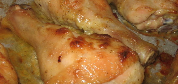 Курица в майонезно - горчичном соусе