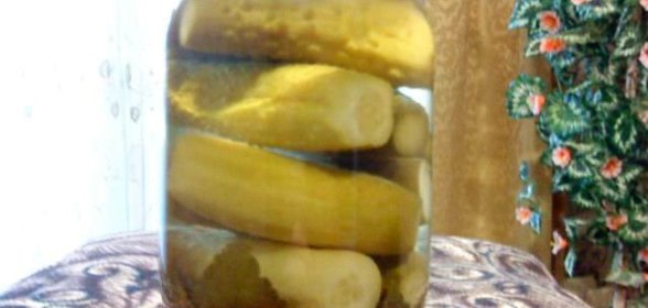 Огурчики консервированные