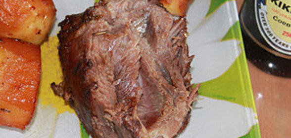 Баранья ножка с картофелем в соевом маринаде