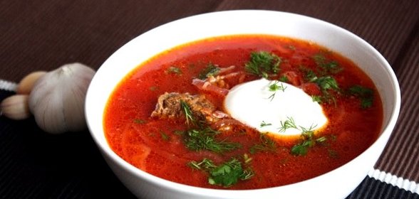 Борщ с квашеной капустой