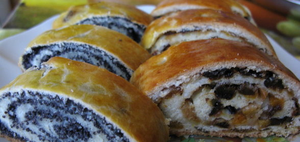 Рулеты из быстрого теста с очень вкусными начиками