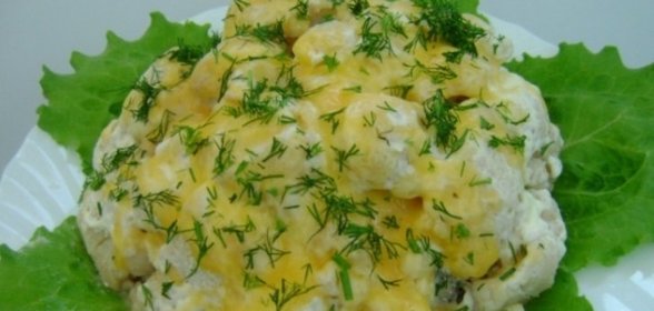 Цветная капуста с фаршем в мультиварке