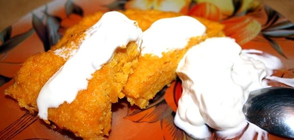 Запеканка морковная с манкой