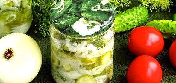 Заготовка салата из огурцов на зиму