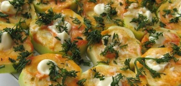 Кабачки, печенные в духовке