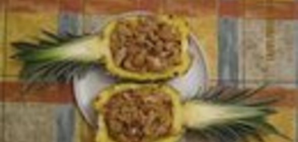 курица с ананасом