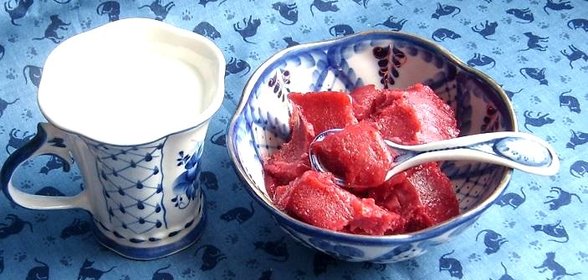 Пюре из земляники замороженное с сахаром