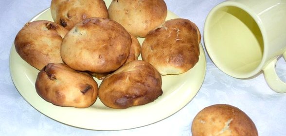 Булочки с сахаром без дрожжей