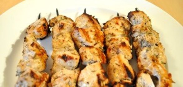 Шашлык из курицы в аэрогриле