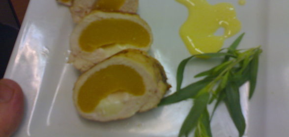 куриное филе с персиком