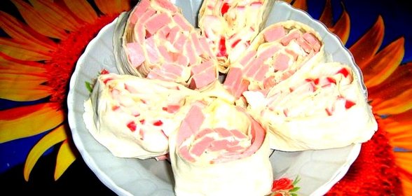 Рулеты из лаваша