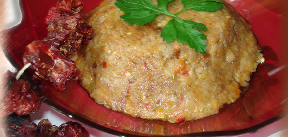 Салат-икра из печёных овощей (для поста)