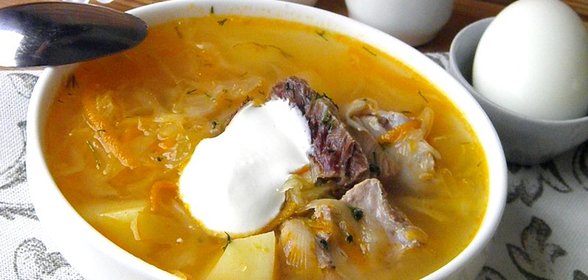 Кислые щи из квашеной капусты