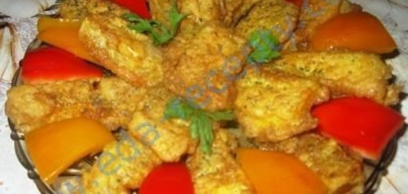 Тыква жареная в кляре на сковороде