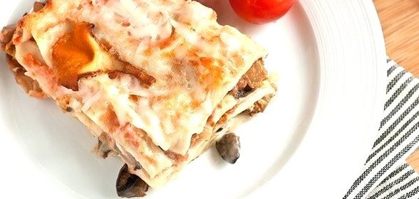 Лазанья с грибами