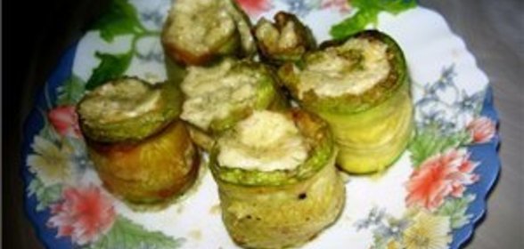 Кабачок с сыром и чесноком