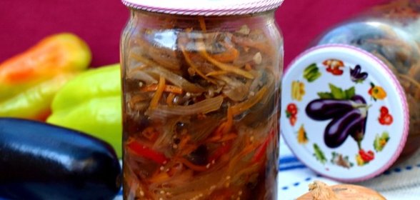 Салат из баклажанов по-корейски на зиму