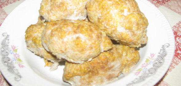 Котлеты запеченные из телятины с морковью