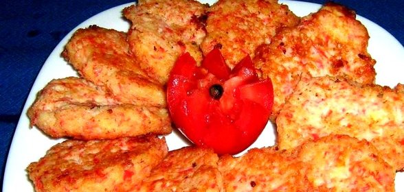 Котлеты из крабовых палочек