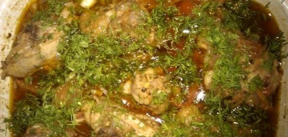 Чахохбили с грецким орехом