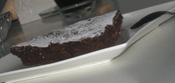 Не мусс,не флан-просто шоколадный торт без муки