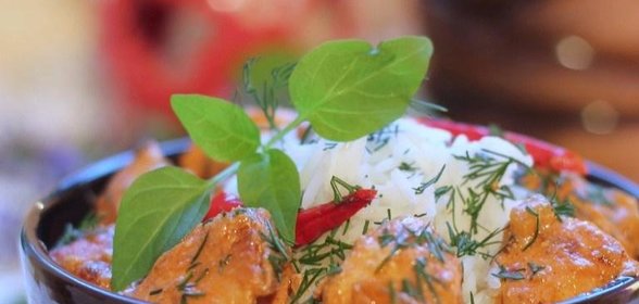 Тикка масала с рисом Басмати