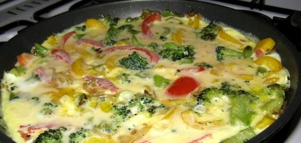 Омлет на кислом молоке