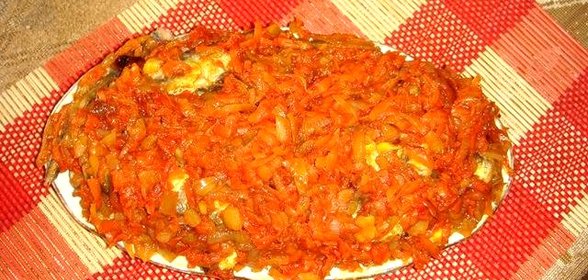 Салака под маринадом