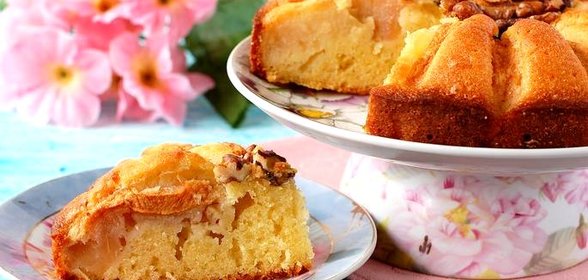 Яблочно-ореховый пирог