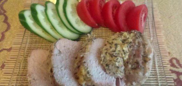 Корейка в сметано-соевом маринаде