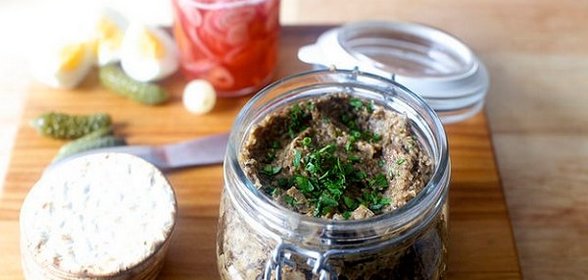 Постная грибная икра