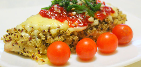 Куриное филе в панировке из киноа