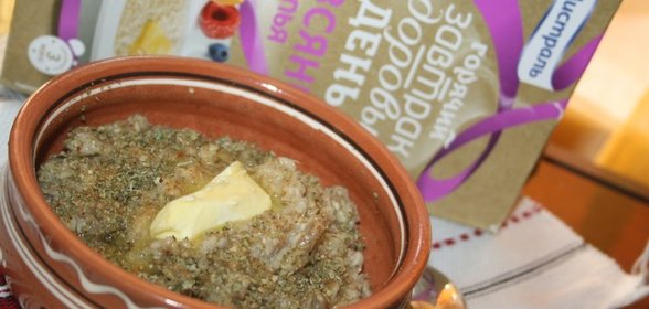 Соленая овсяная каша в прованском стиле