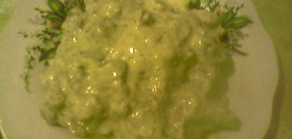 Сырно-молочный соус с грибами и мясом