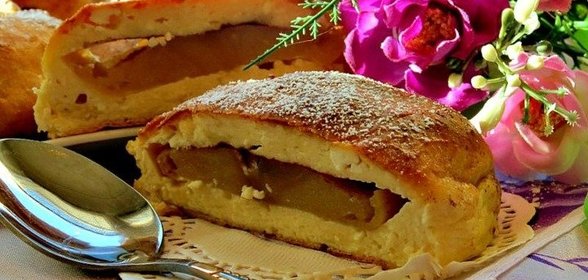 Творожники с яблоками
